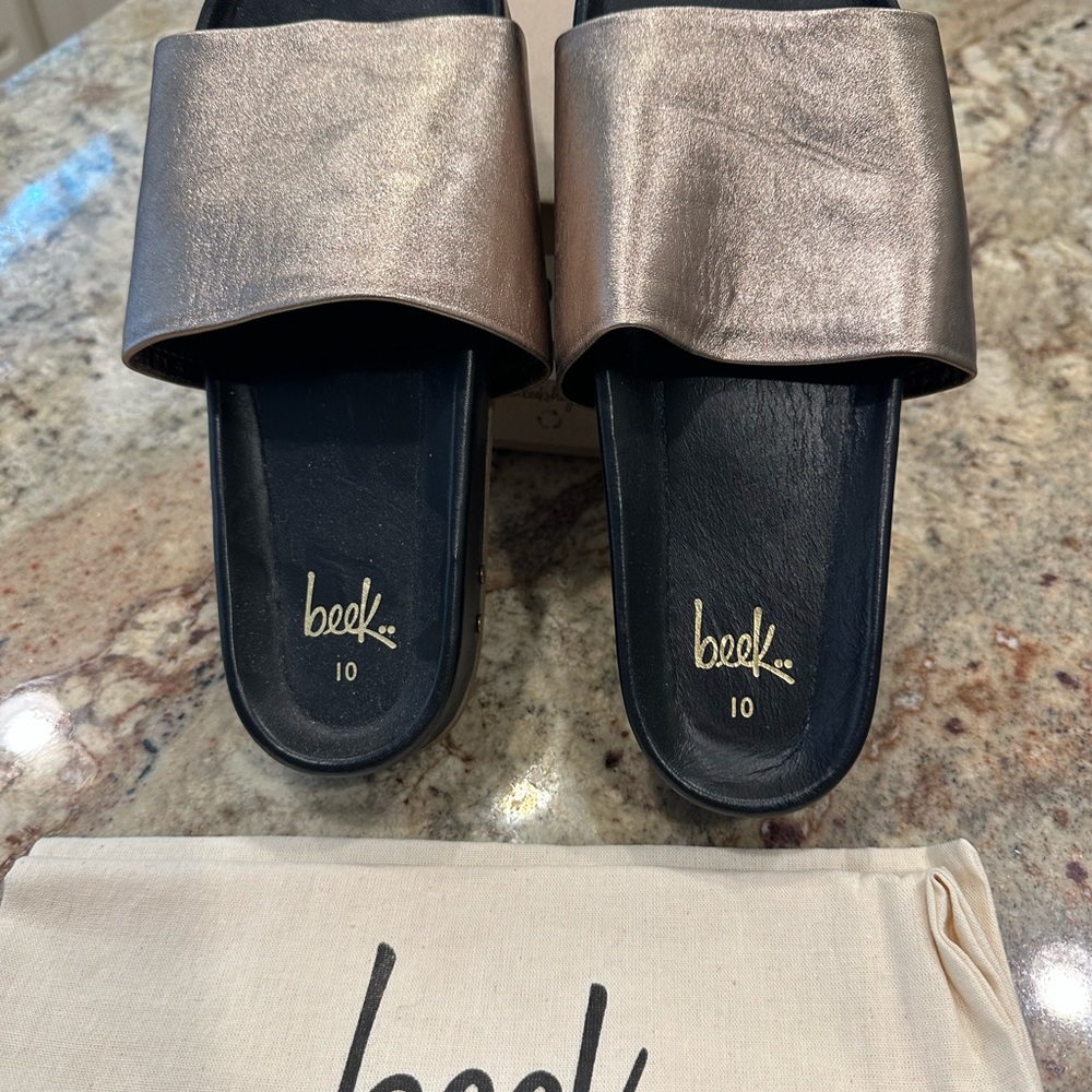 Beek Metallic Bronze Sandals